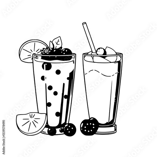 Refreshing Summer Fruit Smoothies: Berry Bliss and Green Goodness                                             
