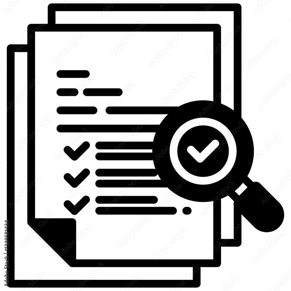 Audit icon in Mix Filled Style. Simple Vector Design. Simple Vector Outline Filled Icon Audit icon in Mix Filled Style. Simple Vector Design. Simple Vector Outline Filled Icon