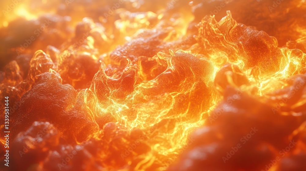 Fiery, intense flames engulfing a mass Fiery, intense flames engulfing a mass