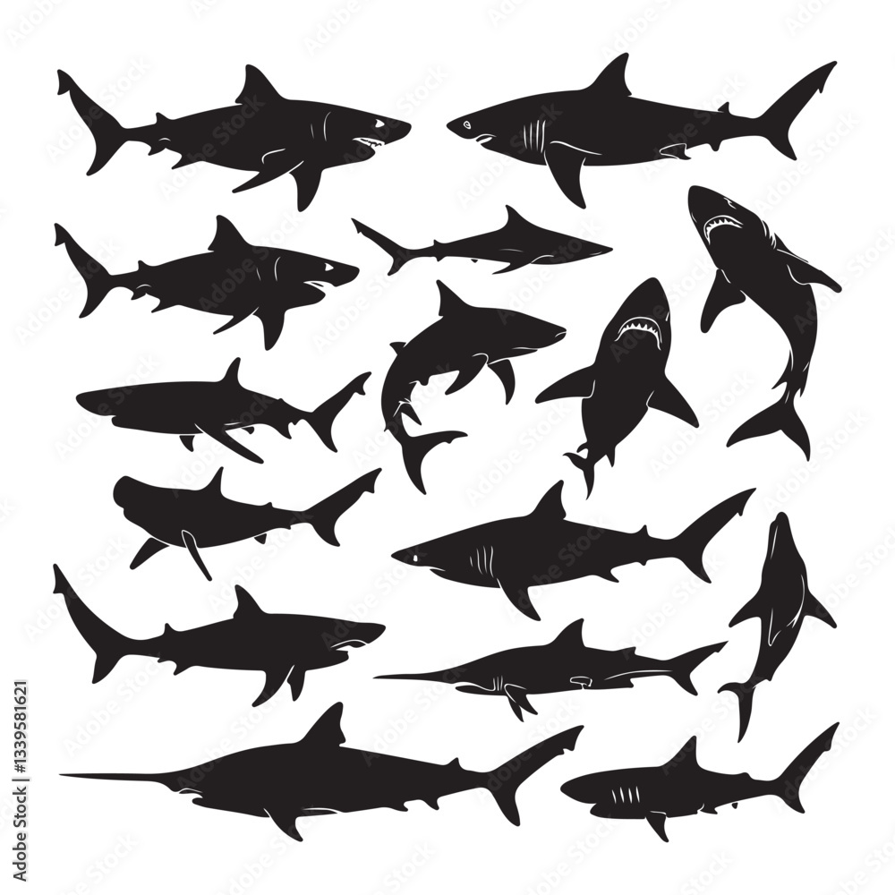 Fototapeta premium set of fishes