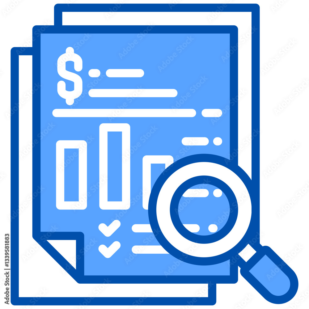 Data Analytics icon in Blue Color Style. Simple Vector Design. Simple Vector Flat Icon Data Analytics icon in Blue Color Style. Simple Vector Design. Simple Vector Flat Icon