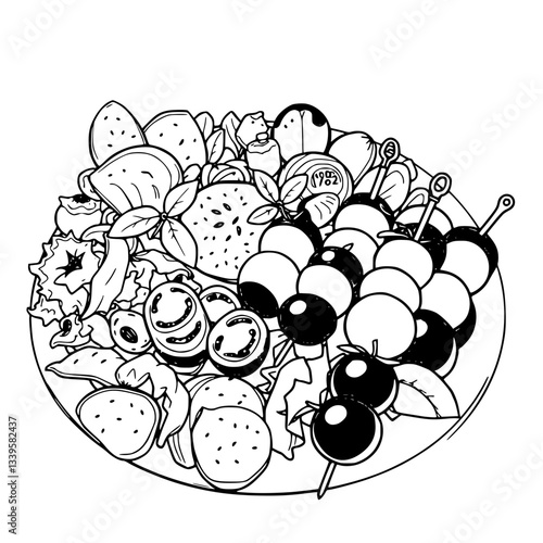 Delicious Veggie Platter: A Colorful Culinary Delight                                                         