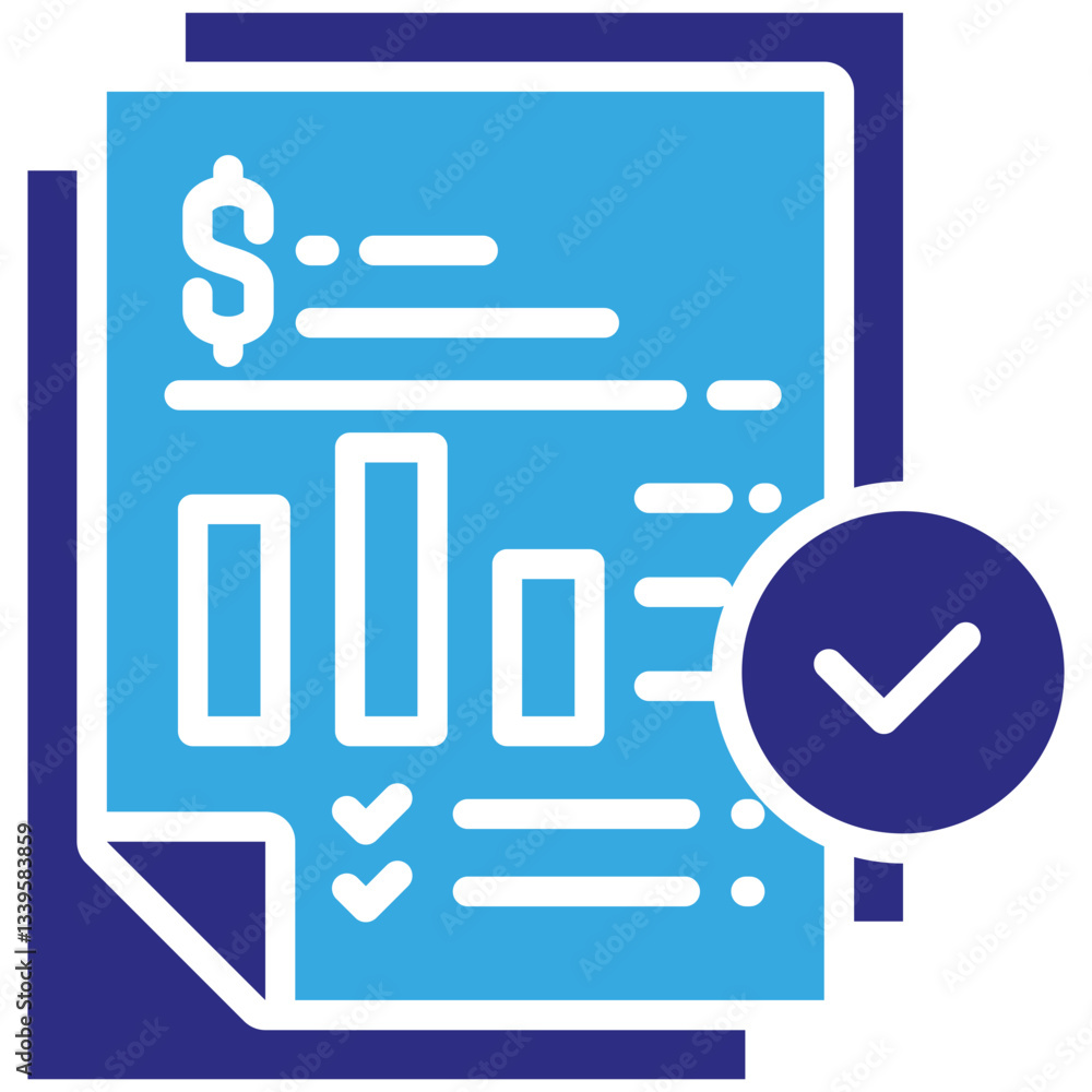 Results icon in Glyph Dual Color Style. Simple Vector Design. Simple Vector Glyph Icon Results icon in Glyph Dual Color Style. Simple Vector Design. Simple Vector Glyph Icon