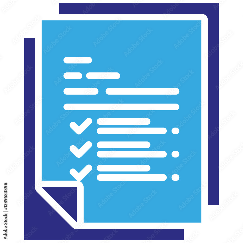 Document icon in Glyph Dual Color Style. Simple Vector Design. Simple Vector Glyph Icon Document icon in Glyph Dual Color Style. Simple Vector Design. Simple Vector Glyph Icon
