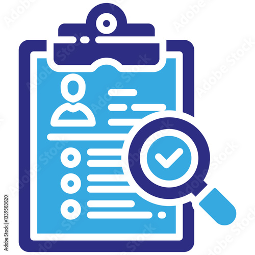 Criteria icon in Glyph Dual Color Style. Simple Vector Design. Simple Vector Glyph Icon