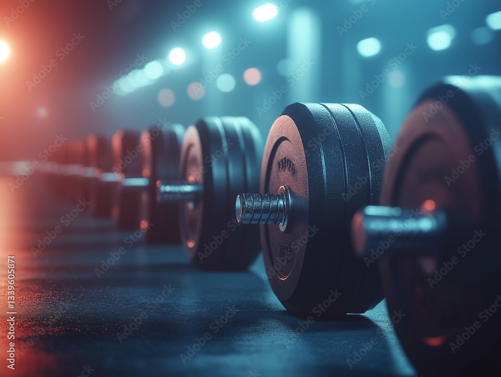 Fototapeta premium dumbbell on a white background