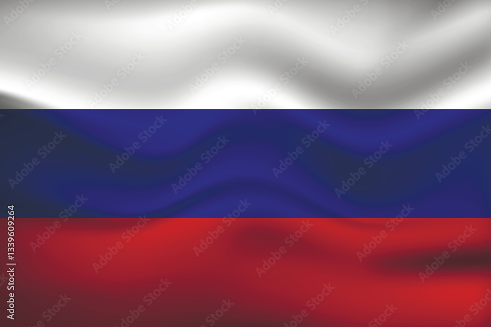 Fototapeta premium Flag of Russia. Russian national symbol in official colors. Template icon. Abstract vector background.