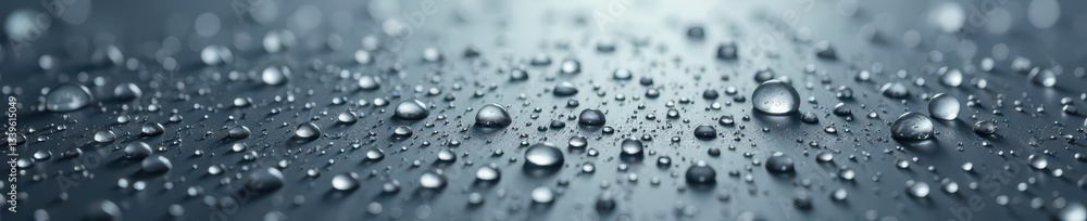custom made wallpaper toronto digitalGray backdrop glistening with numerous water droplets, sharp focus, detail, water droplets, rain