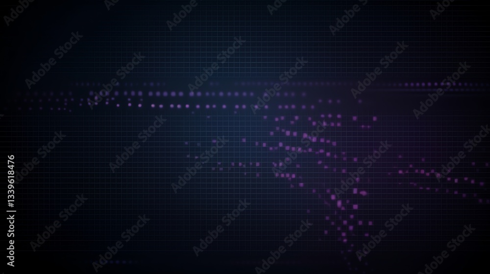 Abstract Grid Background with Flowing Pink Points for Technological Designs Abstract Grid Background with Flowing Pink Points for Technological Designs