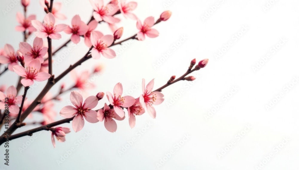 Isolated branches against a bright and airy white background, isolated elements, Isolated branches against a bright and airy white background, isolated elements,
