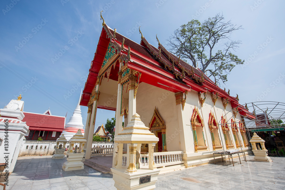 Naklejka premium THAILAND NONTHABURI PAK KRET KO KRET WAT THONG THONG