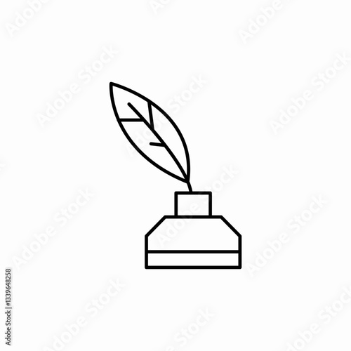 quill write icon sign vector