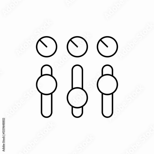 spectrum settings modification icon sign vector