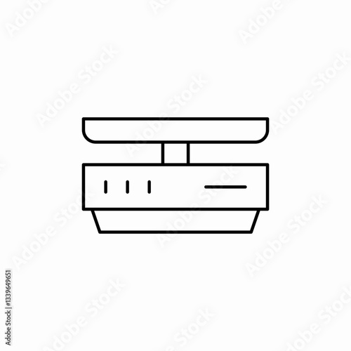 weight scale icon sign vector