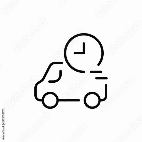 delivery time icon sign vector