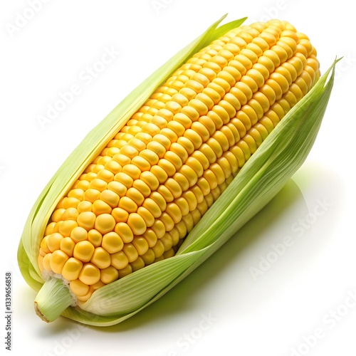 corn on a white background