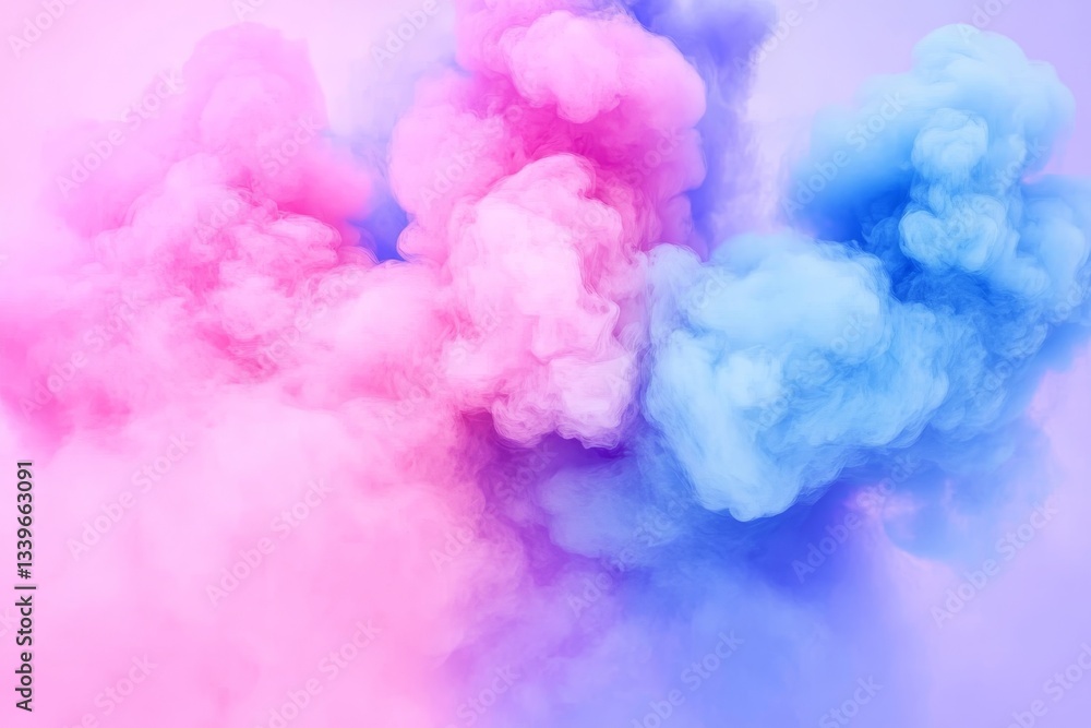 Pink and Blue Smoke Clouds - Abstract of pink and blue smoke clouds blending together, creating a soft and dreamy effect. Perfect for backgrounds or design elements Pink and Blue Smoke Clouds - Abstract of pink and blue smoke clouds blending together, creating a soft and dreamy effect. Perfect for backgrounds or design elements