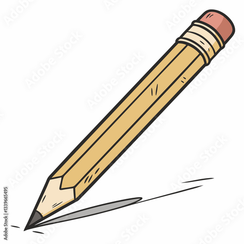 A pencil (/ˈpɛnsəl/) is a writing or drawing implement with a solid pigment core in a protective casing that reduces the risk of core breakage and keeps it from marking the user's hand. Staedtler HB g