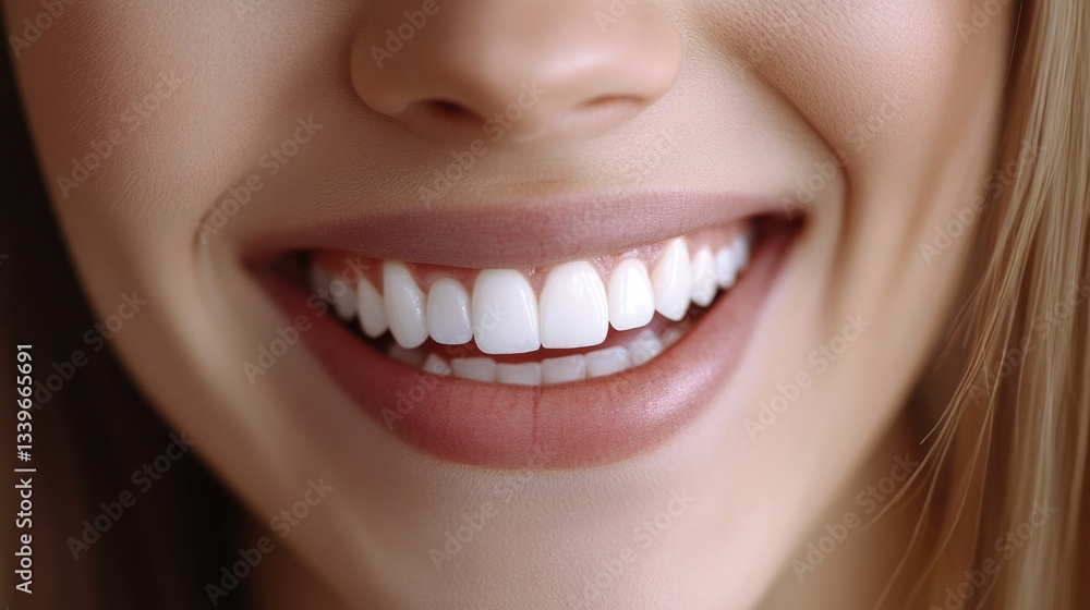 Fototapeta premium Smiling Woman's Teeth