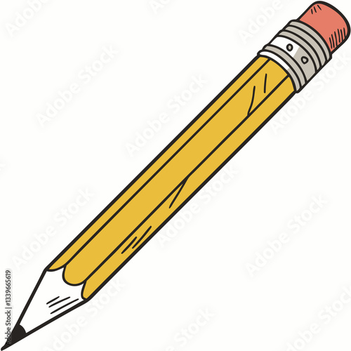 A pencil (/ˈpɛnsəl/) is a writing or drawing implement with a solid pigment core in a protective casing that reduces the risk of core breakage and keeps it from marking the user's hand. Staedtler HB g