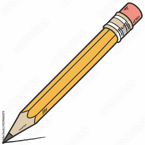 A pencil (/ˈpɛnsəl/) is a writing or drawing implement with a solid pigment core in a protective casing that reduces the risk of core breakage and keeps it from marking the user's hand. Staedtler HB g