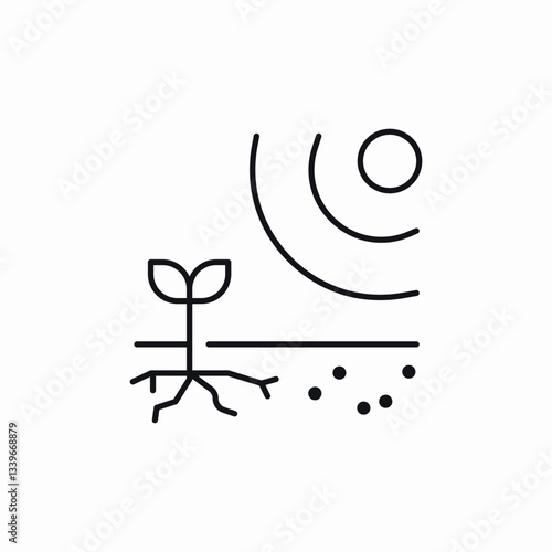 plant cycle icon sign vector