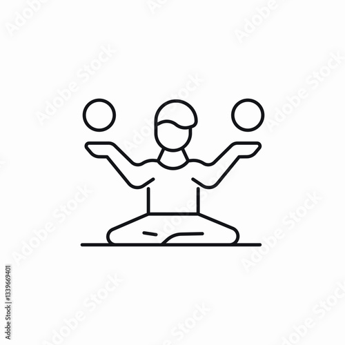 solution balance icon sign vector