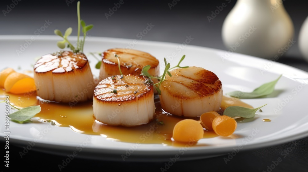 Pan-Seared Scallops with Citrus Gastrique: A Culinary Delight Pan-Seared Scallops with Citrus Gastrique: A Culinary Delight