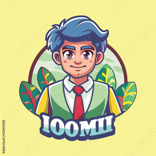 Expressive Line Illustration of a Person in a Relaxed and Thoughtful Pose
