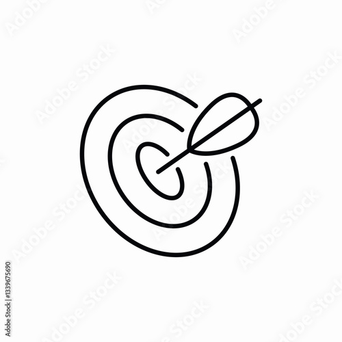 center target success icon sign vector