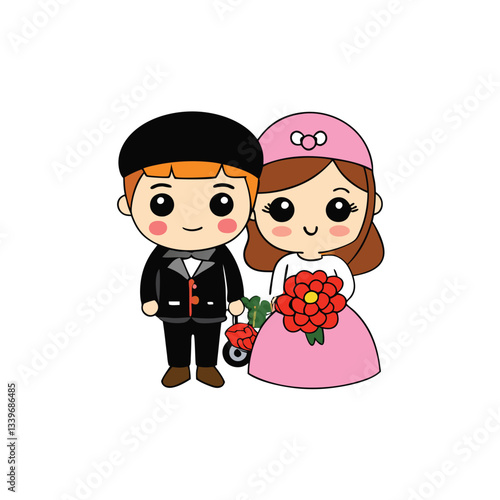 illustration of couple vector