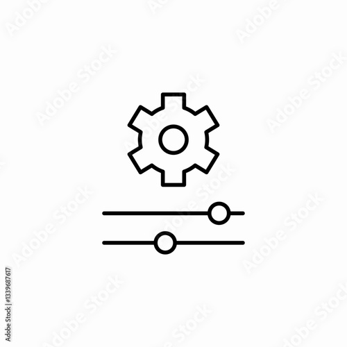 spectrum settings icon sign vector photo