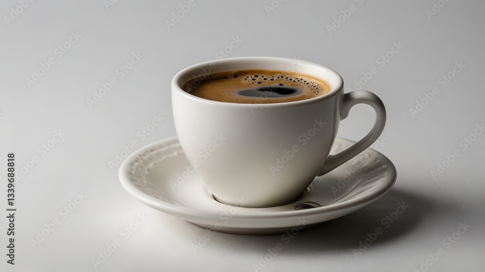 cup of coffee on gray background cup of coffee on gray background