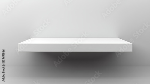 Wallpaper Mural An isolated 3D modern illustration of a POS display stand with empty shelves for supermarket items on a white background. A blank promotion rack mockup for stores or shops, also isolated on white Torontodigital.ca