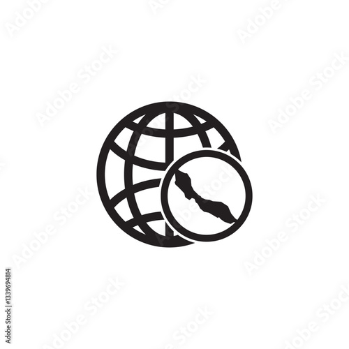 Curacao Island Vector Map illustration design