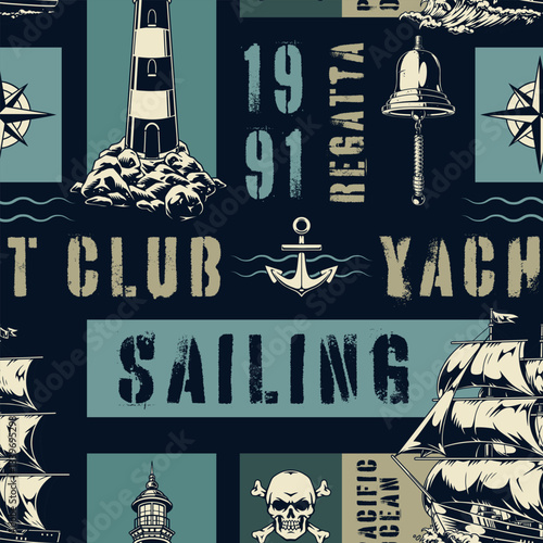 Sailing regatta art inspired by nautical themes