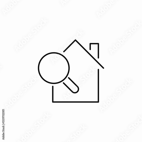 housing search platform icon sign vector