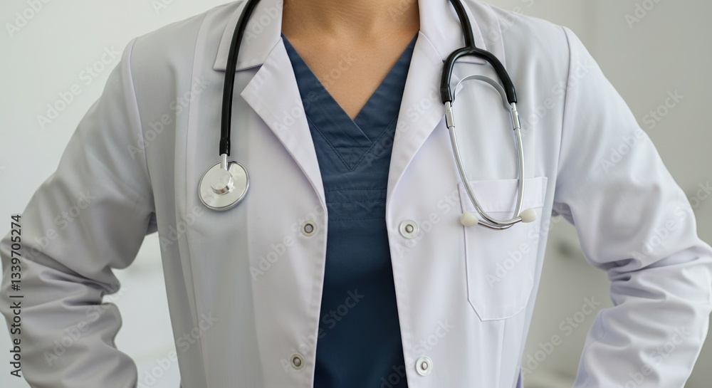 a doctor with a stethoscope around his neck a doctor with a stethoscope around his neck