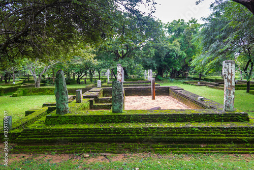 Kiri Vihara Buddhist temple ruins, royal ancient city of the Kingdom of Polonnaruwa,  the second capital of Sri Lanka,UNESCO Site, Sri Lanka, Asia