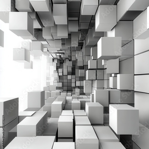 abstract background with cubes