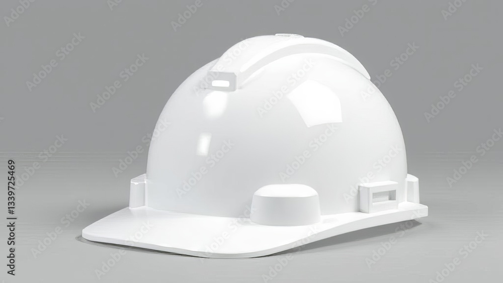 Fototapeta premium white construction helmet mockup
