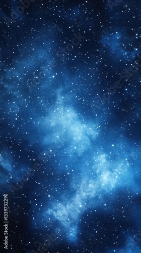 A beautiful dark blue image of a starry night sky