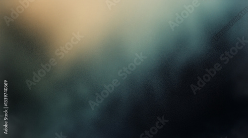 dark sage, khaki green, abstract gradient shape on black background dark noise grainy texture glowing banner, power point background, template backdrop