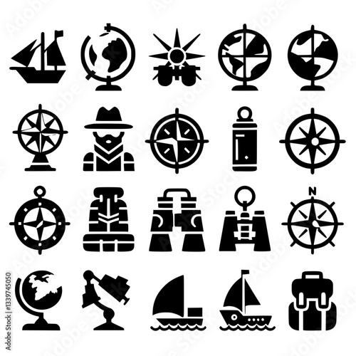 explorers Icon Set