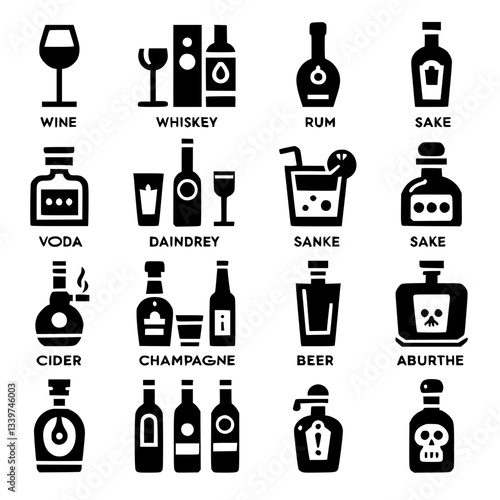 liquor Icon Set