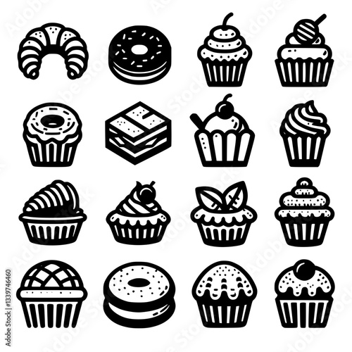 pastries Icon Set
