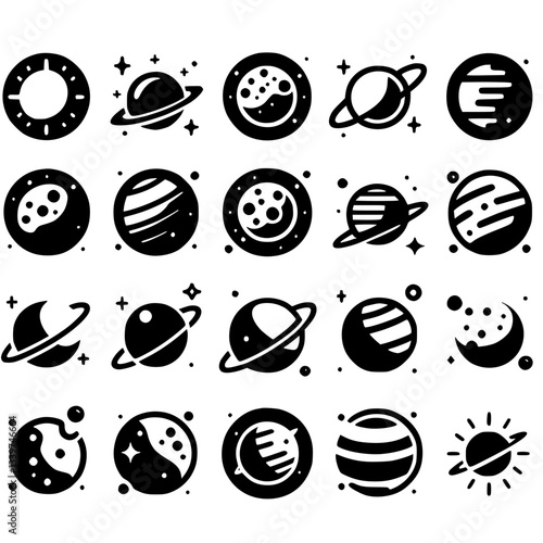 planets Icon Set