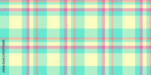Pastel plaid pattern, perfect for textiles, fashion, or website backgrounds.  This cheerful, vibrant design evokes feelings of spring and summer.