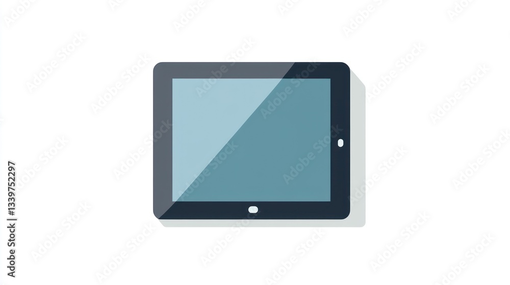 Modern Tablet Device with Sleek Design and Minimalist Interface Ideal for Technology and Digit Modern Tablet Device with Sleek Design and Minimalist Interface Ideal for Technology and Digit