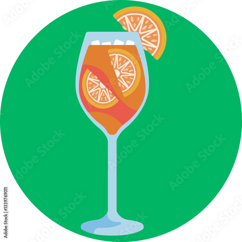 A glass of Mimosa with orange juice and champagne, symbolizing a light, refreshing cocktail.